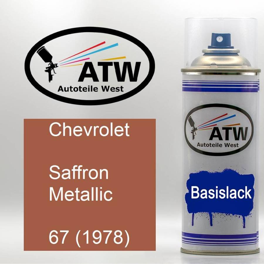 Chevrolet, Saffron Metallic, 67 (1978): 400ml Sprühdose, von ATW Autoteile West.